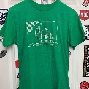 Quiksilver Shirts - Green Quiksilver logo tee shirt Quiksilver Shirts - Green Quiksilver logo tee shirt